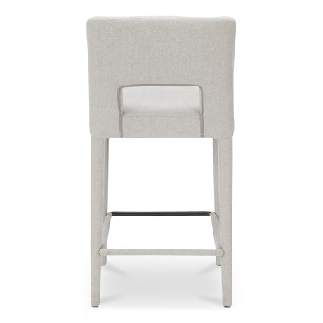Joyce Beige Counter Stool - Ornate Home
