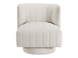 Joyce Beige Swivel Chair - Ornate Home