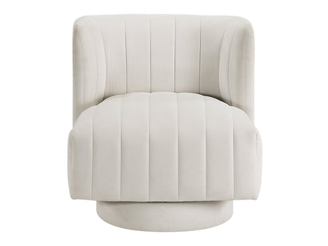 Joyce Beige Swivel Chair - Ornate Home