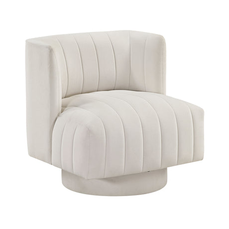 Joyce Beige Swivel Chair - Ornate Home