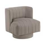 Joyce Taupe Swivel Chair - Ornate Home