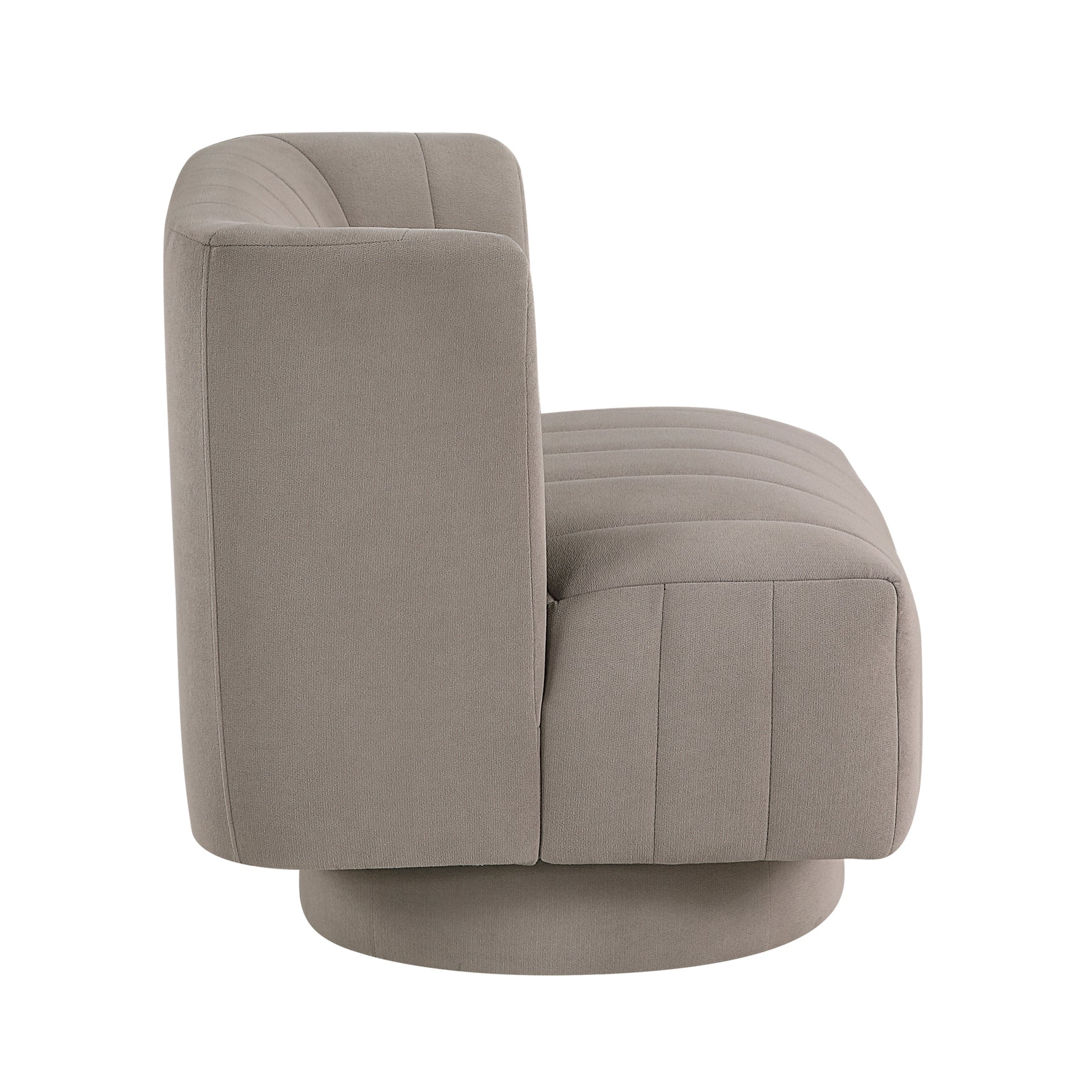 Joyce Taupe Swivel Chair - Ornate Home