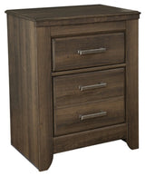Juararo Brown California King Poster Bedroom Set with Dresser, Mirror, Chest and 2 Nightstands (Online Special Price) - Ornate Home