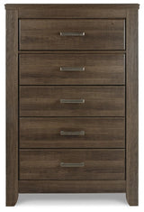 Juararo Brown California King Poster Bedroom Set with Dresser, Mirror, Chest and 2 Nightstands (Online Special Price) - Ornate Home