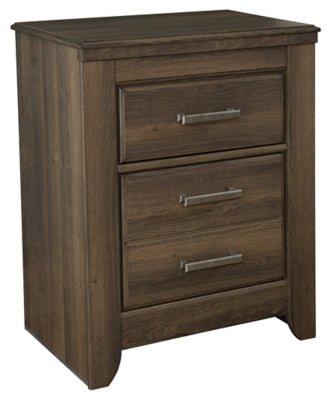 Juararo Brown California King Poster Bedroom Set with Dresser, Mirror, Chest and 2 Nightstands - Ornate Home