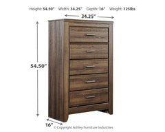 Juararo Brown King Poster Bedroom Set with Chest and 2 Nightstands - Ornate Home