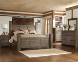 Juararo Brown King Poster Bedroom Set with Chest and 2 Nightstands - Ornate Home