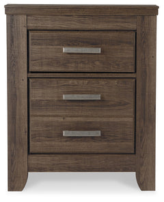 Juararo Dark Brown California King Panel Bedroom Set with Dresser, Chest and Nightstand - Ornate Home