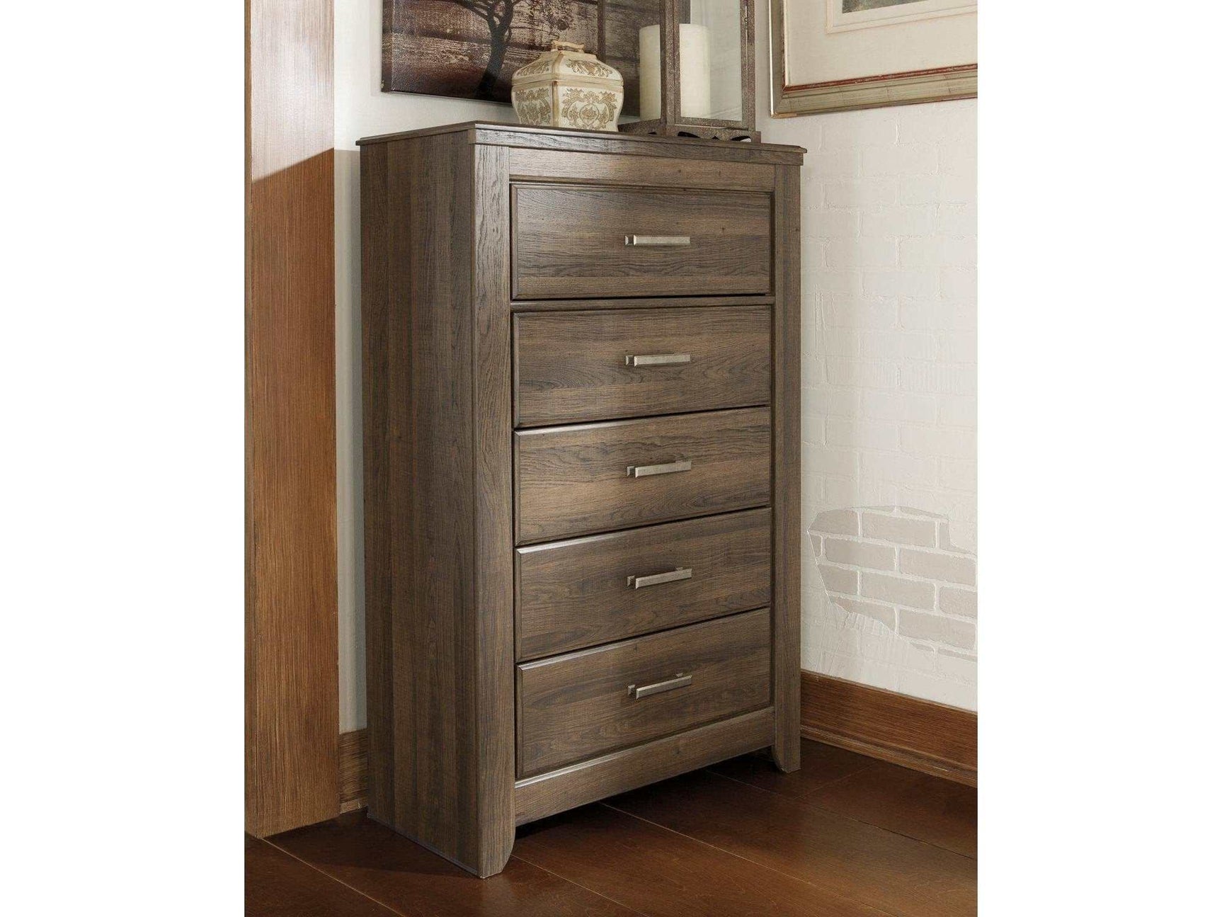 Juararo Dark Brown Chest of Drawers (Online Special Price) - Ornate Home