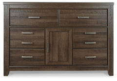 Juararo Dark Brown Dresser and Nightstand - Ornate Home