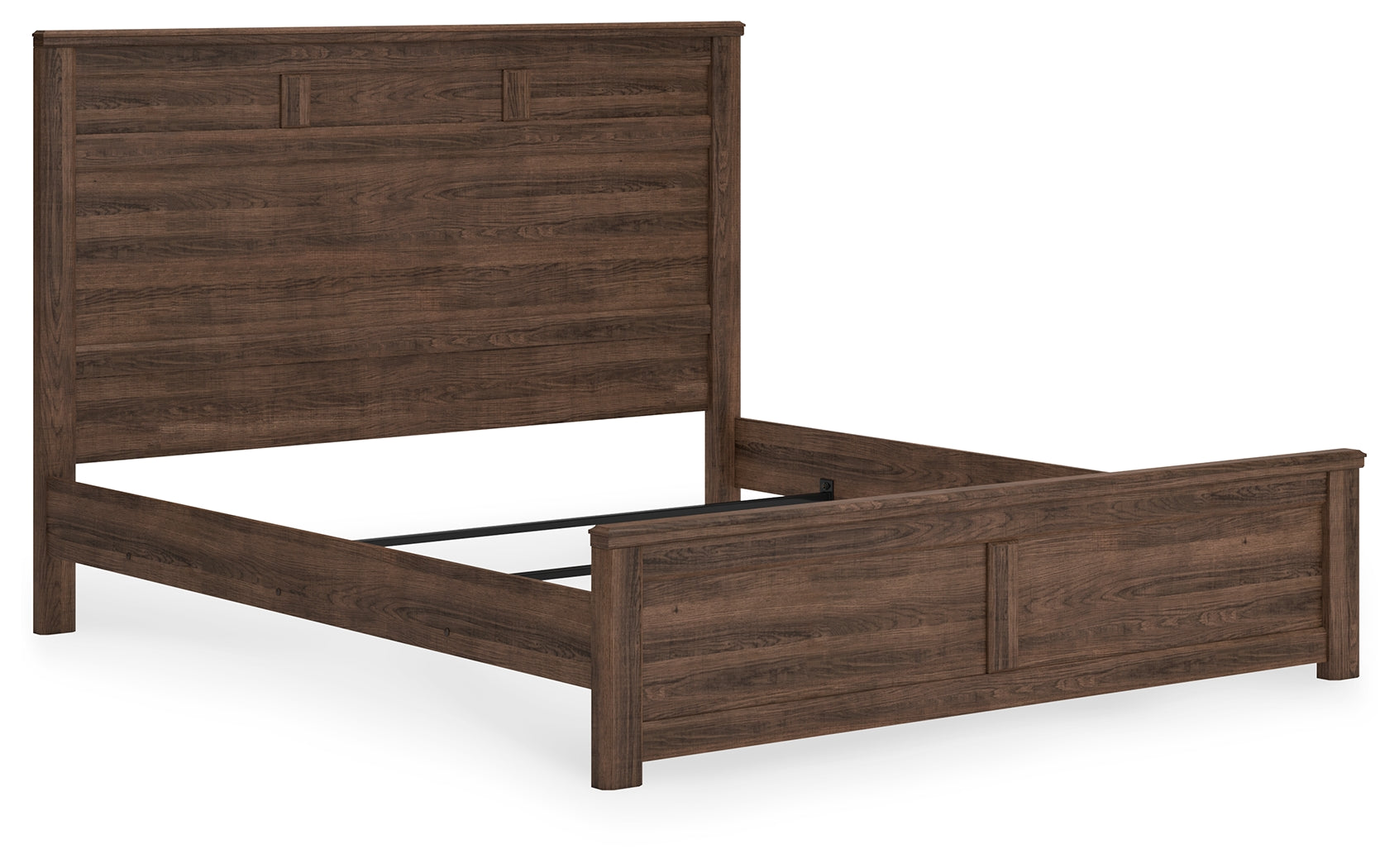 Juararo Dark Brown King Panel Bedroom Set with 2 Nightstands (Online Special Price) - Ornate Home