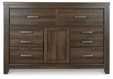 Juararo Dark Brown Queen Poster Bed, Dresser and 2 Nightstands (Online Special Price) - Ornate Home
