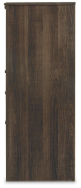Juararo Dark Brown Queen Poster Bedroom Set with Dresser and Chest (Online Special Price) - Ornate Home