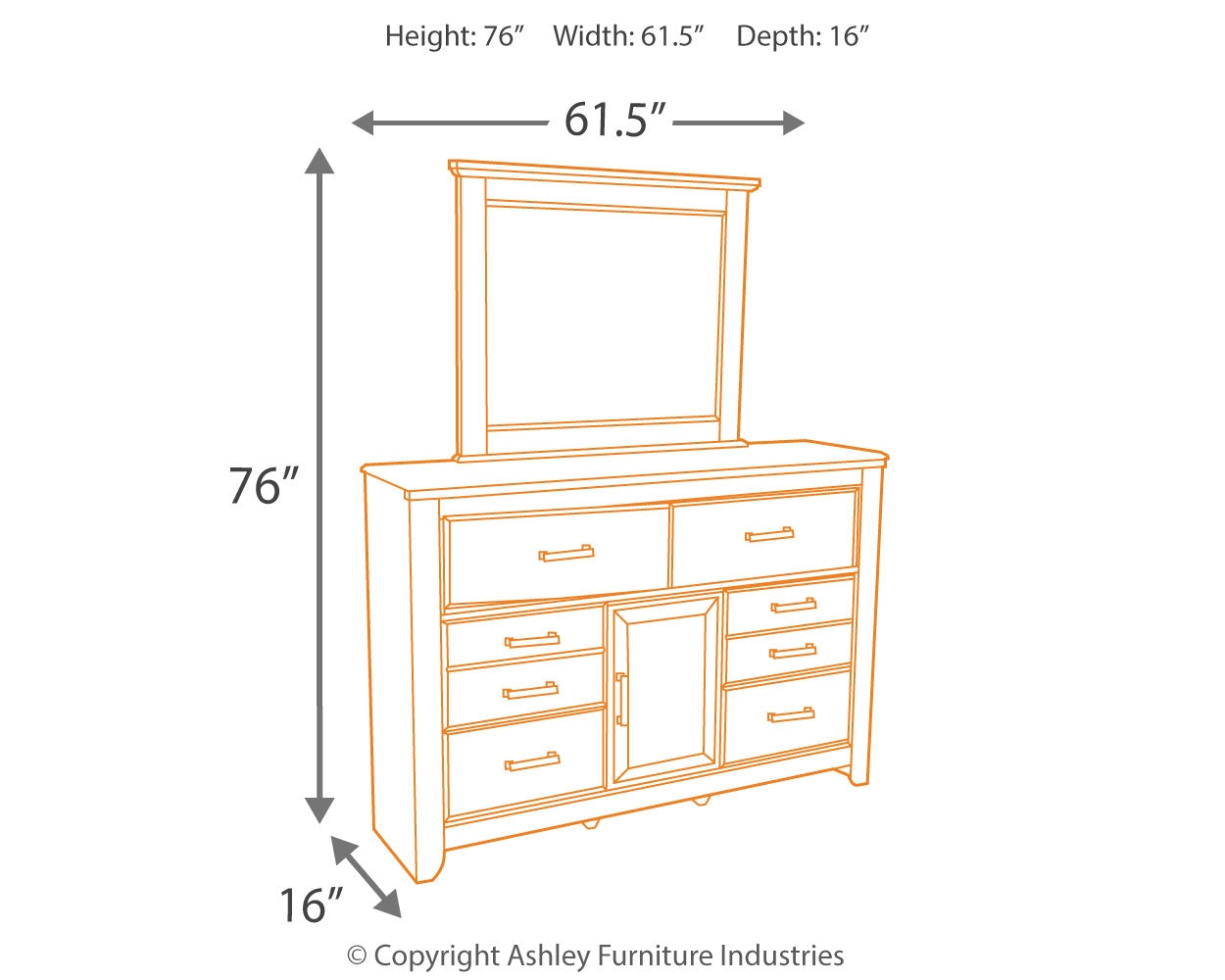 Juararo Queen Panel Headboard, Dresser and Mirror (Online Special Price) - Ornate Home