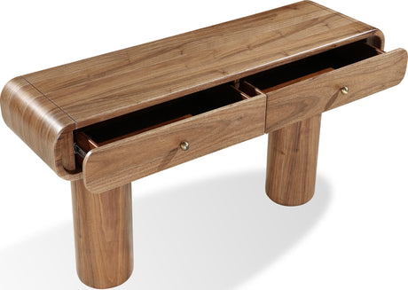 Juba Mongoose Walnut Console Table - Ornate Home