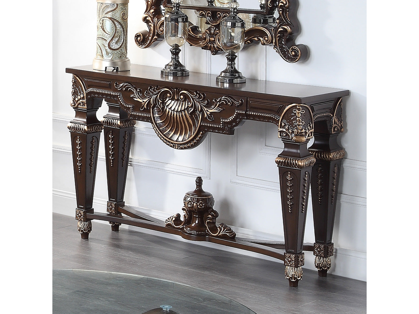Jubilant Cherry Console Table  / HD-8908C - Ornate Home