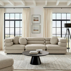 Jubilee Linen 3-Piece Upholstered 3-Piece Modular Sofa Set - Ornate Home