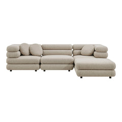 Jubilee Linen 4-Piece Upholstered Modular Sofa Set - Ornate Home