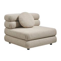 Jubilee Linen Upholstered Modular Armless Chair - Ornate Home