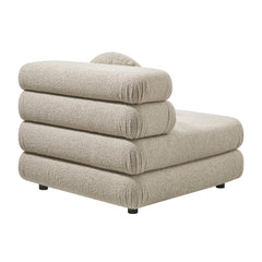 Jubilee Linen Upholstered Modular Armless Chair - Ornate Home