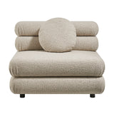 Jubilee Linen Upholstered Modular Armless Chair - Ornate Home