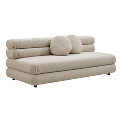 Jubilee Linen Upholstered Modular Armless Loveseat - Ornate Home