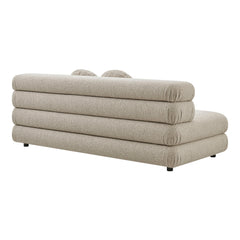 Jubilee Linen Upholstered Modular Armless Loveseat - Ornate Home