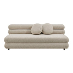 Jubilee Linen Upholstered Modular Armless Loveseat - Ornate Home