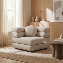 Jubilee Linen Upholstered Modular Corner Chair - Ornate Home