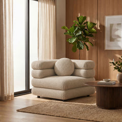 Jubilee Linen Upholstered Modular Corner Chair - Ornate Home