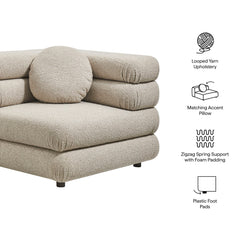 Jubilee Linen Upholstered Modular Corner Chair - Ornate Home
