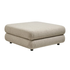 Jubilee Linen Upholstered Ottoman - Ornate Home