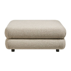 Jubilee Linen Upholstered Ottoman - Ornate Home
