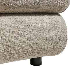 Jubilee Linen Upholstered Ottoman - Ornate Home