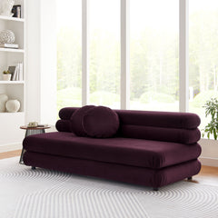 Jubilee Mulberry Modular Performance Velvet Armless Loveseat - Ornate Home