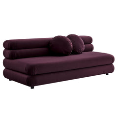 Jubilee Mulberry Modular Performance Velvet Armless Loveseat - Ornate Home