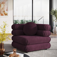 Jubilee Mulberry Modular Performance Velvet Corner Chair - Ornate Home