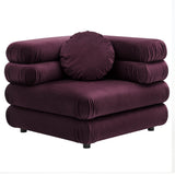 Jubilee Mulberry Modular Performance Velvet Corner Chair - Ornate Home