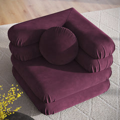 Jubilee Mulberry Modular Performance Velvet Corner Chair - Ornate Home