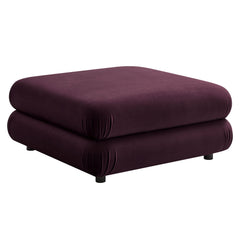 Jubilee Mulberry Modular Performance Velvet Ottoman - Ornate Home