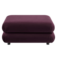 Jubilee Mulberry Modular Performance Velvet Ottoman - Ornate Home