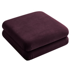Jubilee Mulberry Modular Performance Velvet Ottoman - Ornate Home