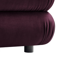 Jubilee Mulberry Modular Performance Velvet Ottoman - Ornate Home