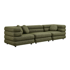 Jubilee Olive 3-Piece Upholstered 3-Piece Modular Sofa Set - Ornate Home
