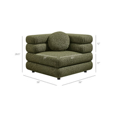 Jubilee Olive 4-Piece Upholstered Modular Sofa Set - Ornate Home