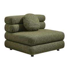 Jubilee Olive Upholstered Modular Armless Chair - Ornate Home