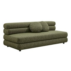 Jubilee Olive Upholstered Modular Armless Loveseat - Ornate Home