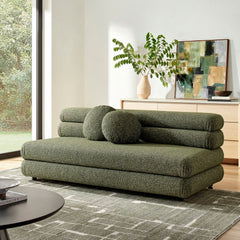 Jubilee Olive Upholstered Modular Armless Loveseat - Ornate Home