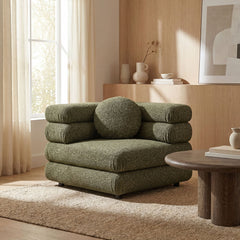 Jubilee Olive Upholstered Modular Corner Chair - Ornate Home