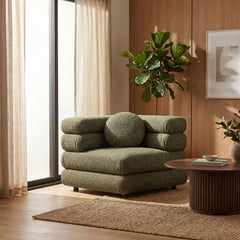 Jubilee Olive Upholstered Modular Corner Chair - Ornate Home